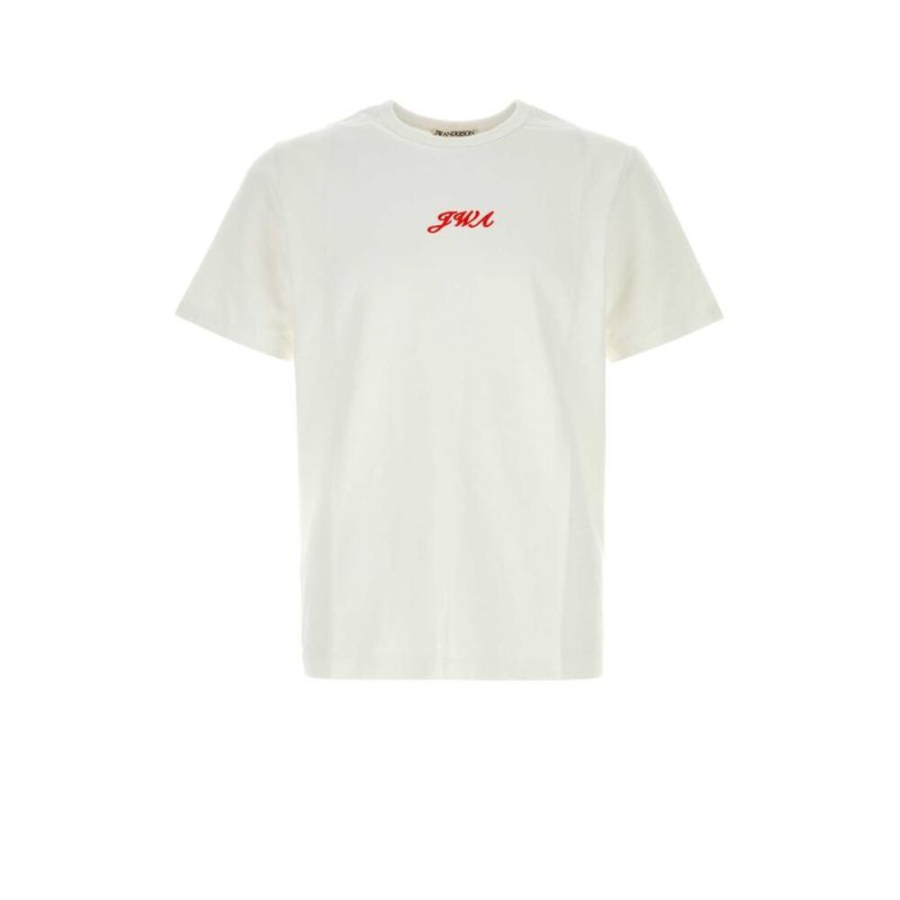 Jw Anderson Men White Cotton T-Shirt
